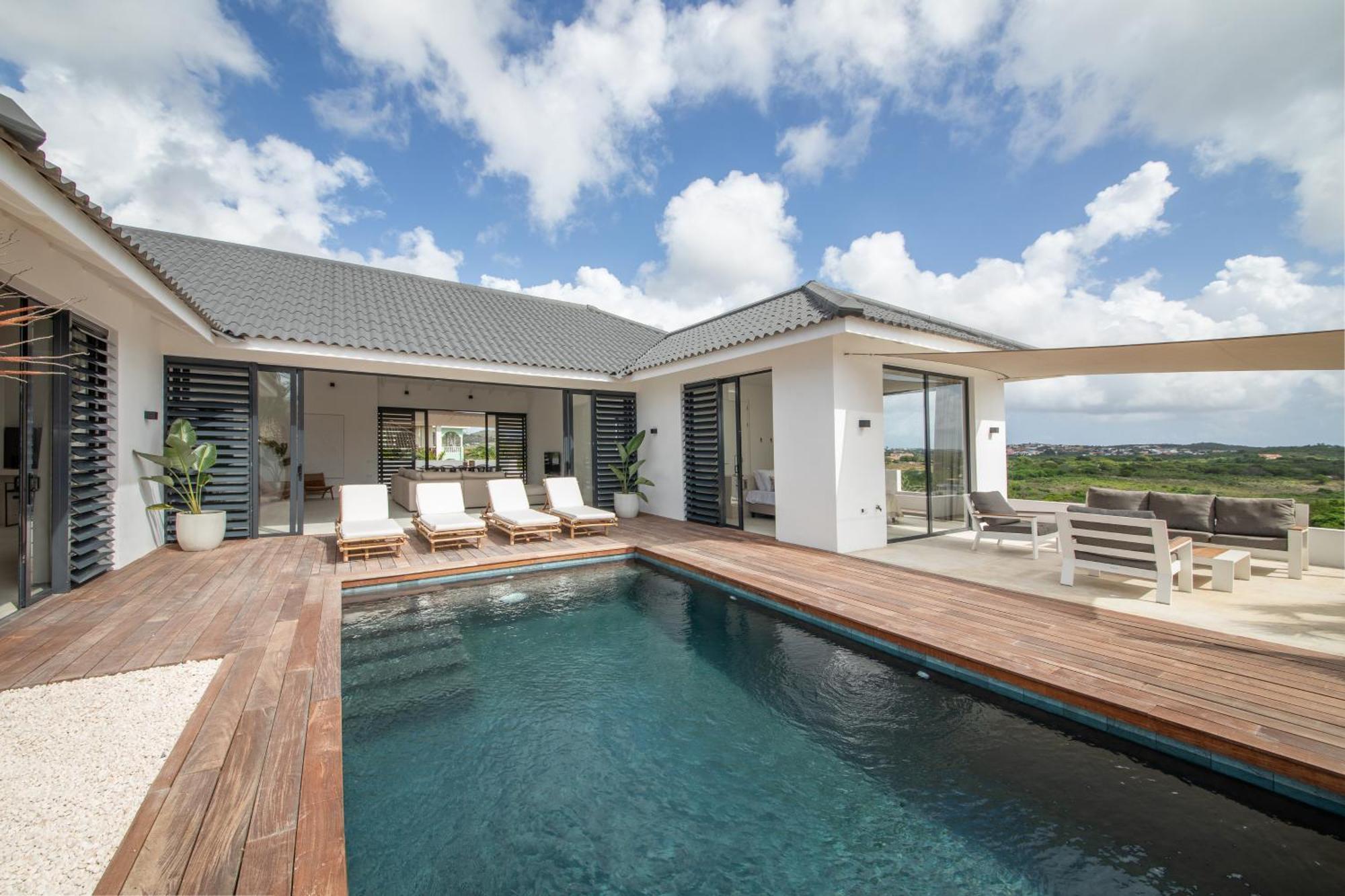 Villa Noma - Luxe Villa Met Uitzicht Spaanse Water 威廉斯塔德 外观 照片